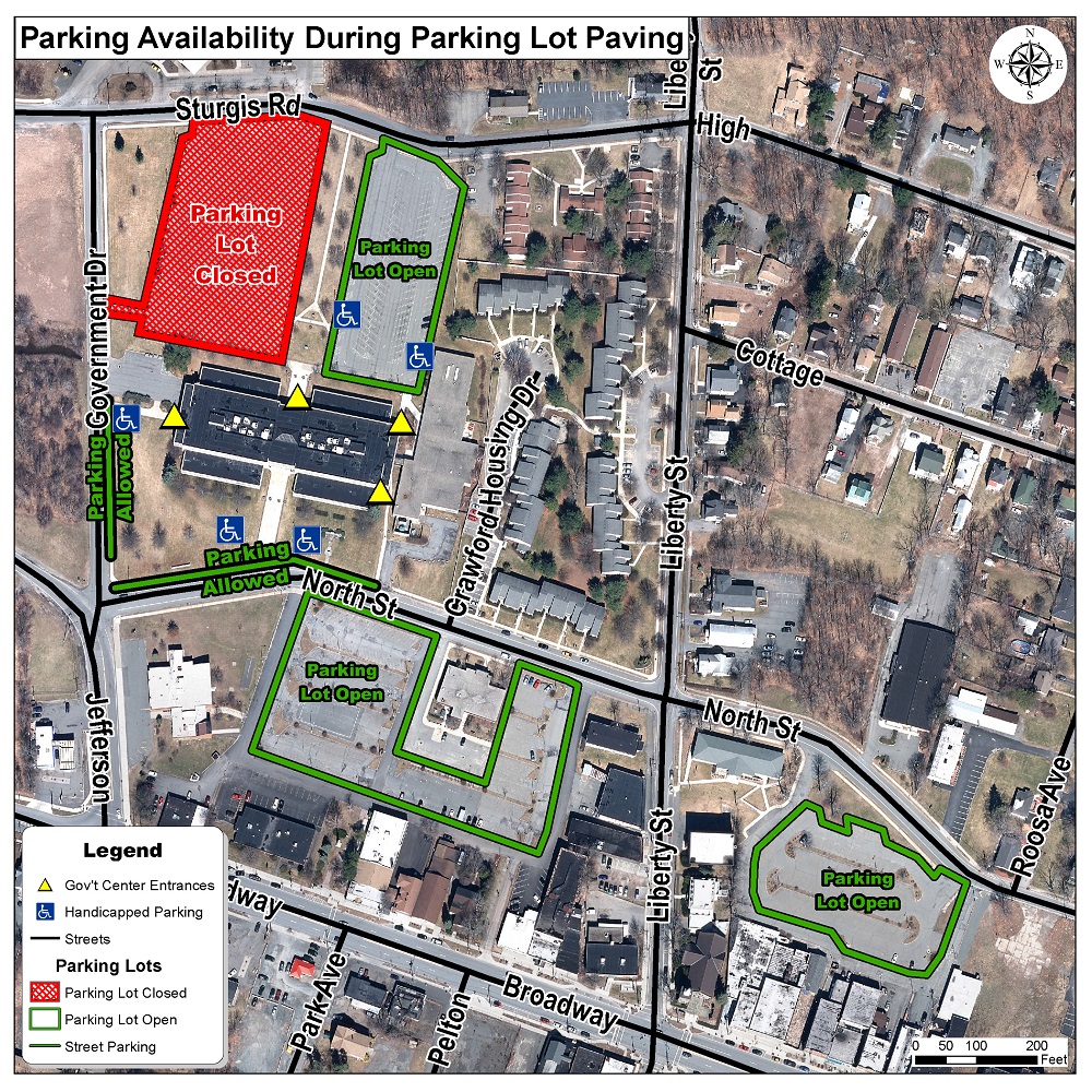 Map of Alternate Parking Options