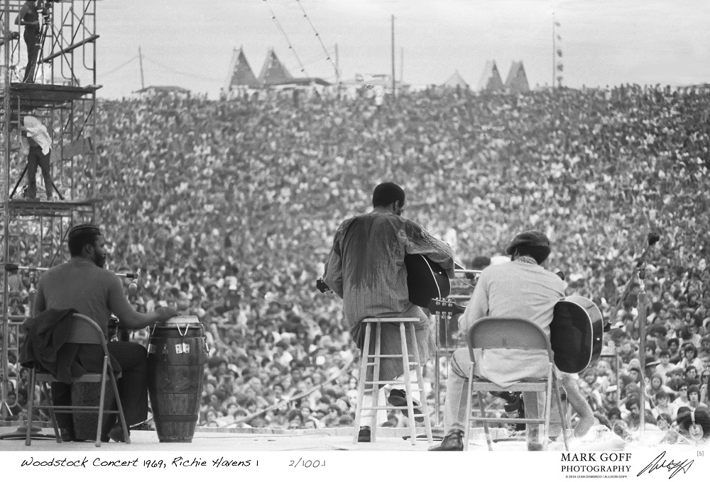 Richie Havens at the 1969 Woodstock Festival