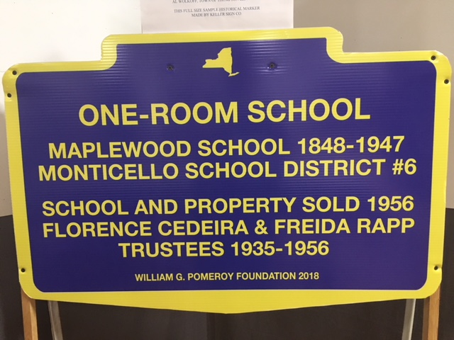 One-Room Schoolhouse Historical Marker