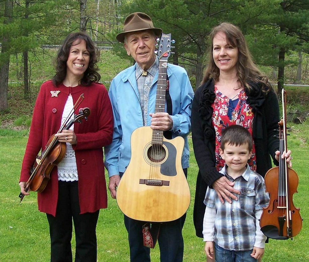 The Kurpil Family Fiddlers include, from the left, Christina Jones, Sam Kurpil and Cindy Gieger