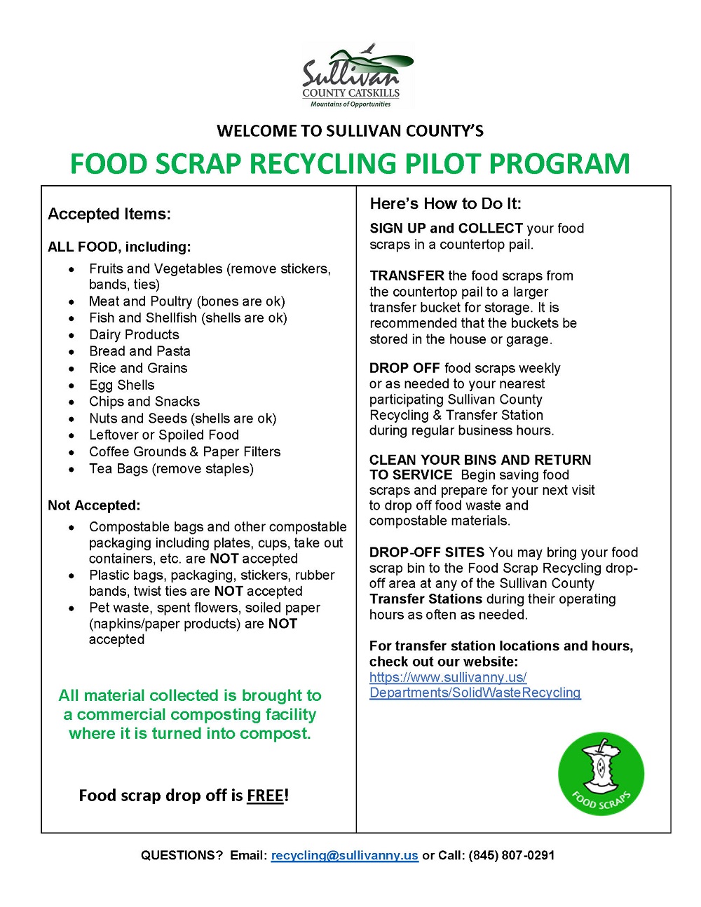 COMPOST GIVEAWAY - May 4th-9th - Pictou County Solid Waste