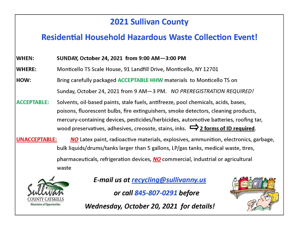 2021 Household Hazardous Waste Event