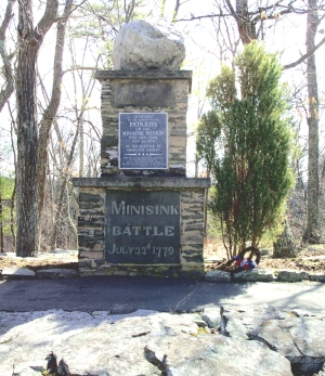 Monument in Minisink Battleground Park