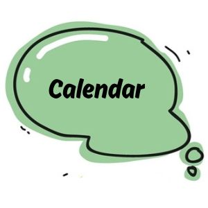 Button to select calendar section of page