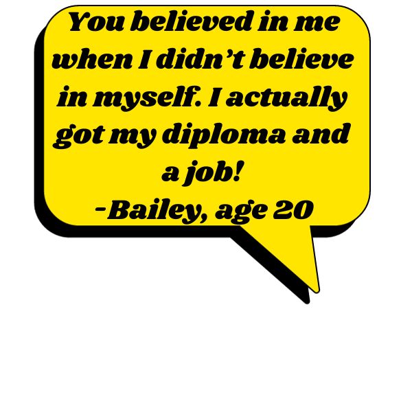 Youth success quote: You believed in me when I didn't believe in myself