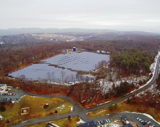 Solar array in Liberty