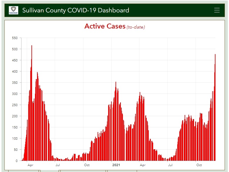 Active COVID Cases Since March 2020