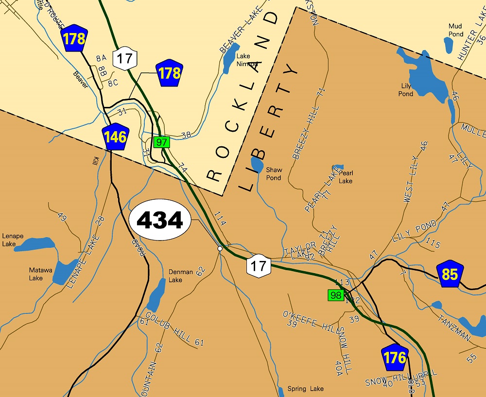 Location of County Bridge 434