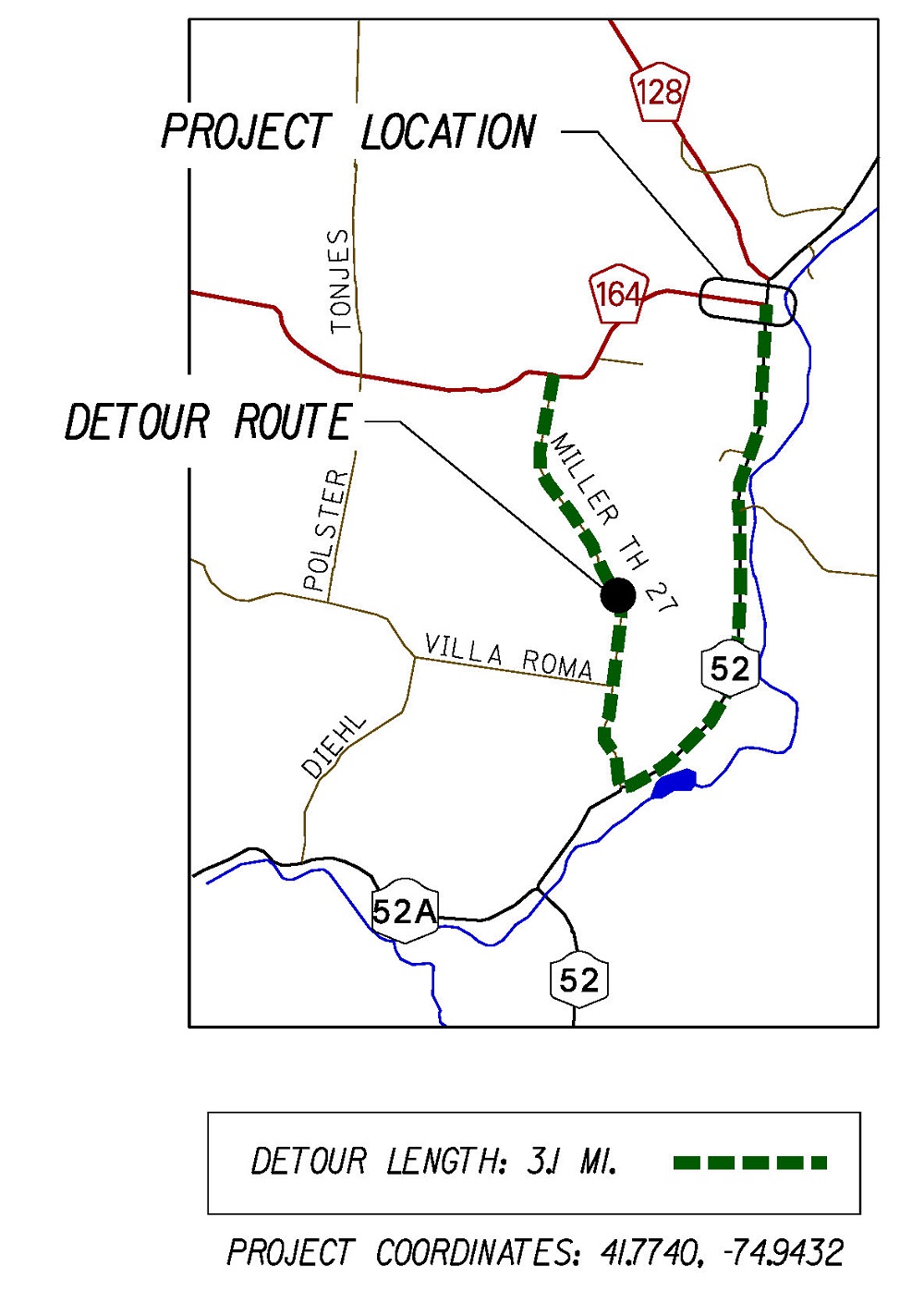 Detour Map