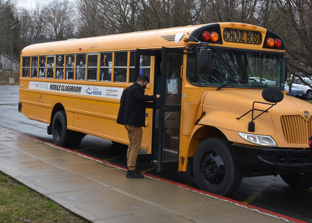 The retrofitted BOCES bus