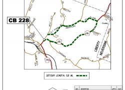 Parksville Bridge Detour Map